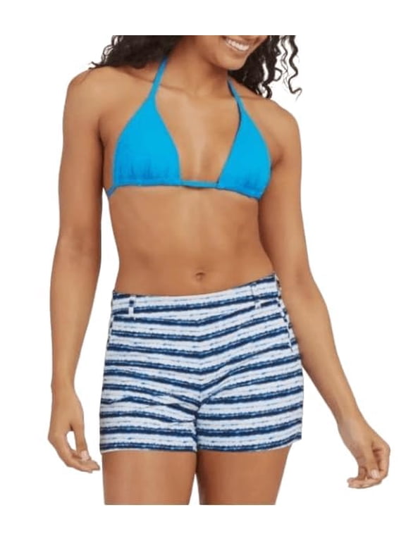 Womens 4" Sunshine Shorts, Blue Painted Stripe, Medium