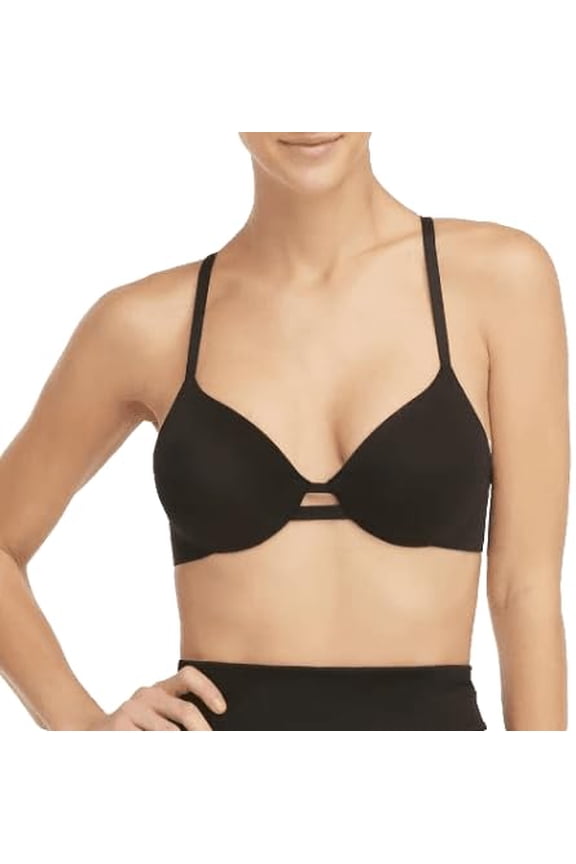 Womens' Swim Convertible Bra Bikini Top, Black, 38B