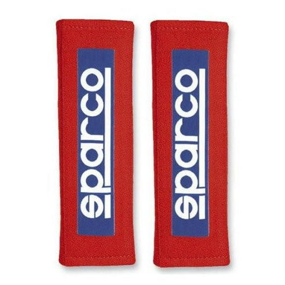 SPARCO 01098S3R Tuning Harness Pads; Racing Style; For 3" Belts Universal Red