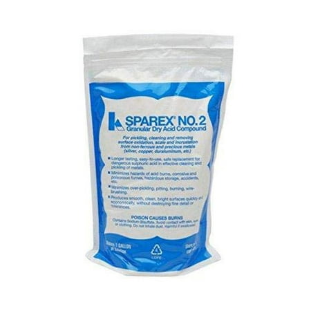 SPAREX No 2 Granular Dry Acid Pickling Compound 10oz for Cleaning Oxidation