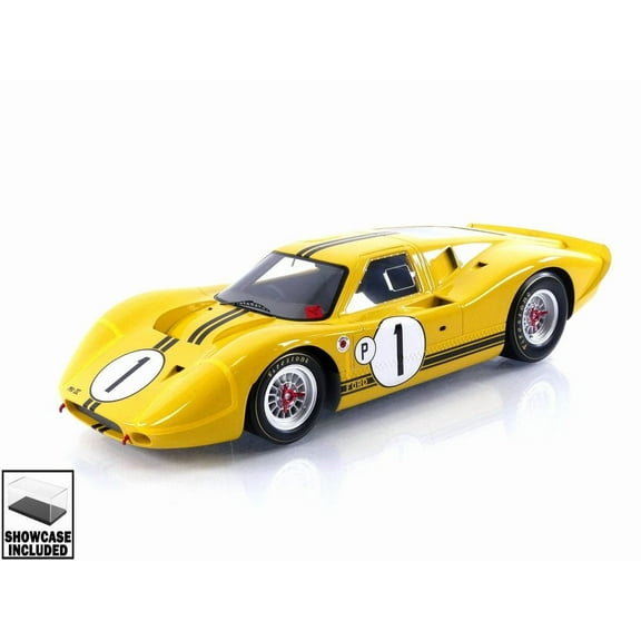 Ford GT40 Mk IV #1 Mario Andretti - Bruce McLaren Winner "Sebring 12 Hrs" (1967) w/Acrylic Display Case 1/18 Model Car by Spark