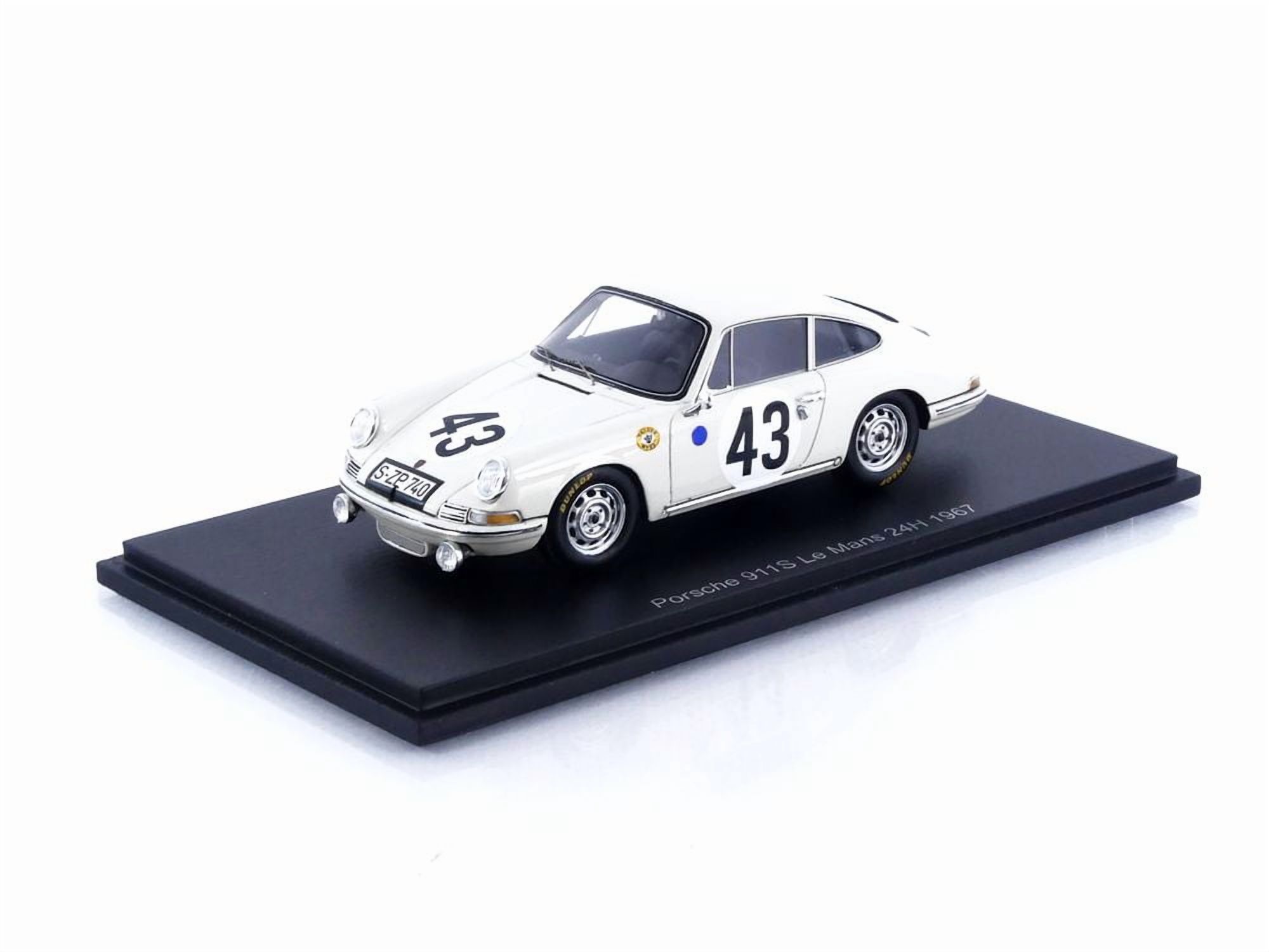 Porsche 911 S n° 43 24h Le Mans 1967 1/43 Spark S9737