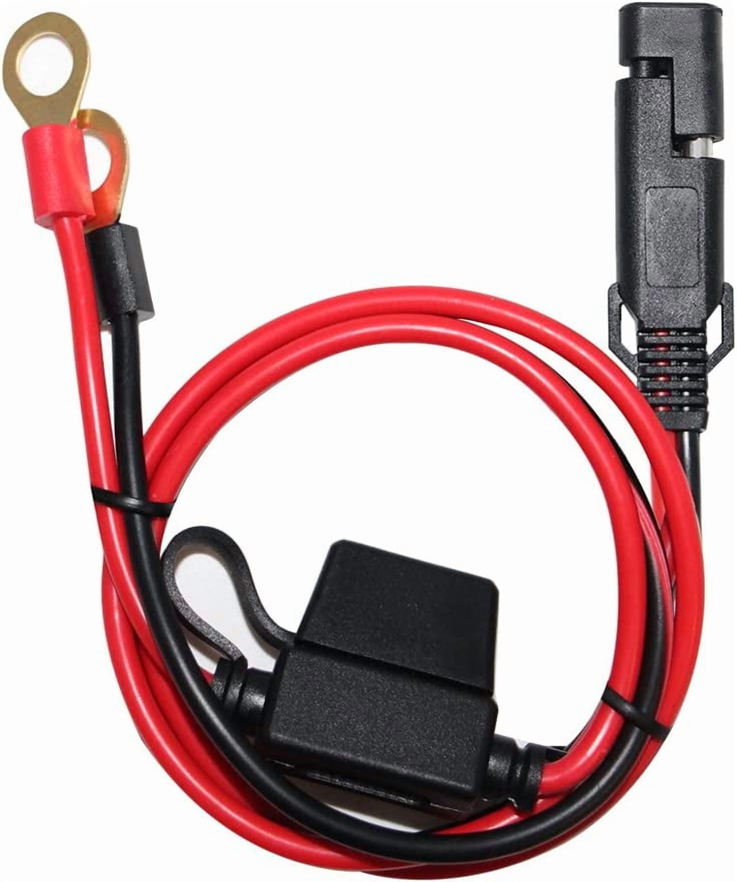SPARKING 2FT SAE to Ring Terminal Harness Quick Connect/Disconnect Ring ...