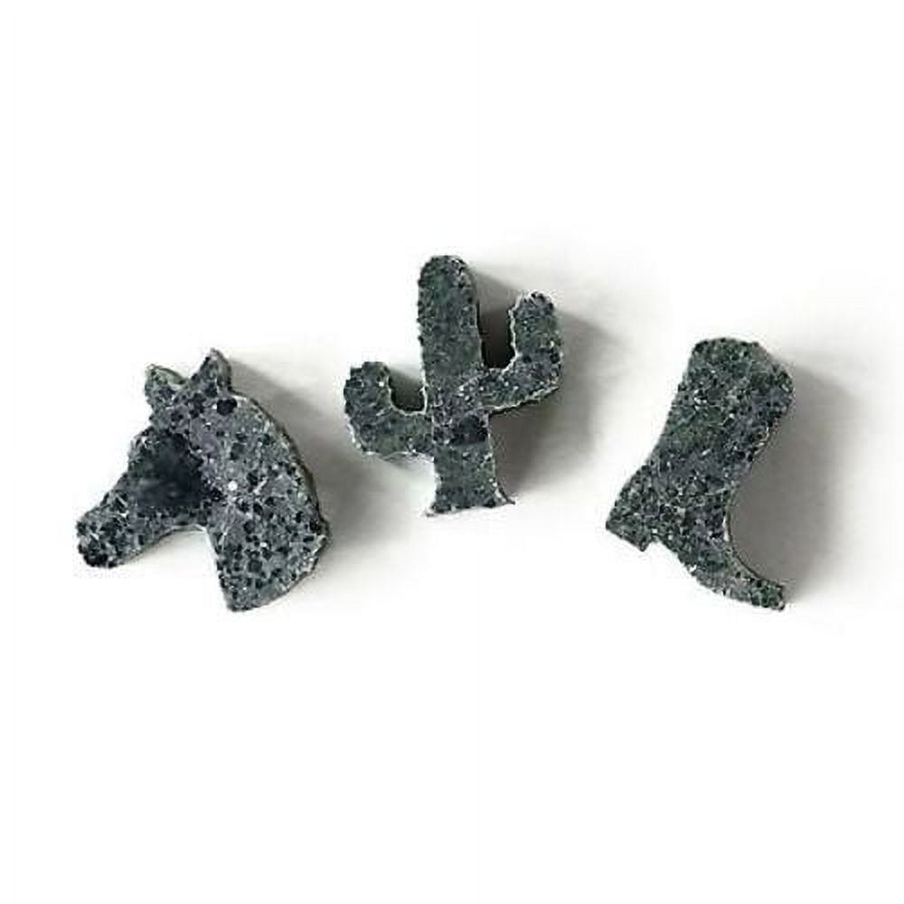SPARQ Home Soapstone Cowboy Whiskey Shapes / Rocks Set of 3