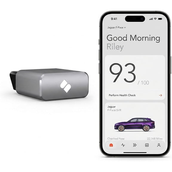 SPARQ OBD2 Scanner Bluetooth for iPhone/iOS, Vehicle Insights, Accident & Title History, Recall Alerts, Repair Estimates, Check Engine Light Explanations, No Subscription, Gas/Hybrid Vehicles 2008+