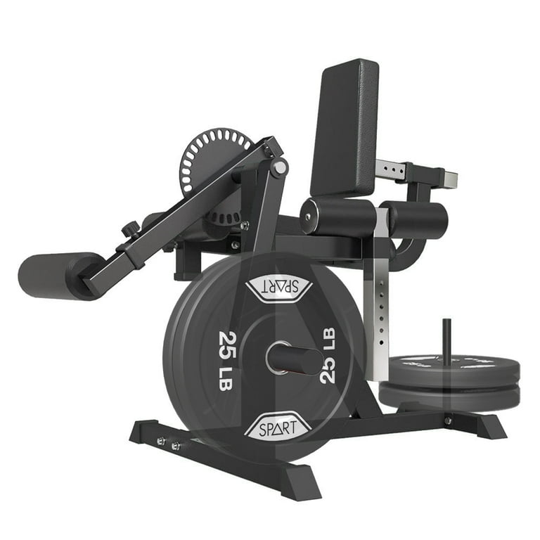 SPART Home Gym Leg Extension Curl Machine Adjustable Weight Plate Loaded Lower Body Workout Walmart
