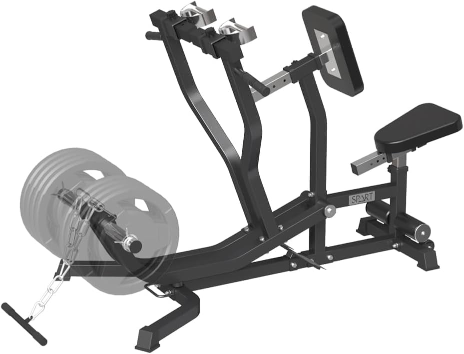SPART Seated Row Machine, Plate Loaded Back Machine Gym Equipment with