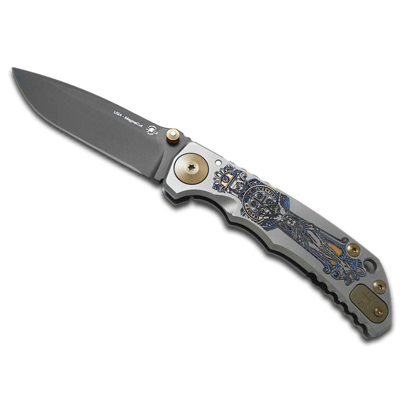 SPARTAN BLADES Harsey Cruciform Folder Frame Lock Polished 6AL4V Titanium & CPM MagnaCut Stainless Steel Pocket Knife