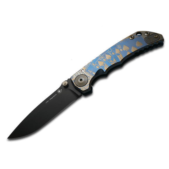 SPARTAN BLADES Harsey Folder SF5 Bronze Royal Flush Titanium CPM MagnaCut Pocket Knife