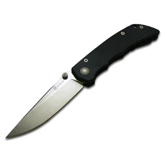 SPARTAN BLADES Talos 2 Frame Lock Black Aluminum & Stonewash 154CM Stainless Pocket Knife