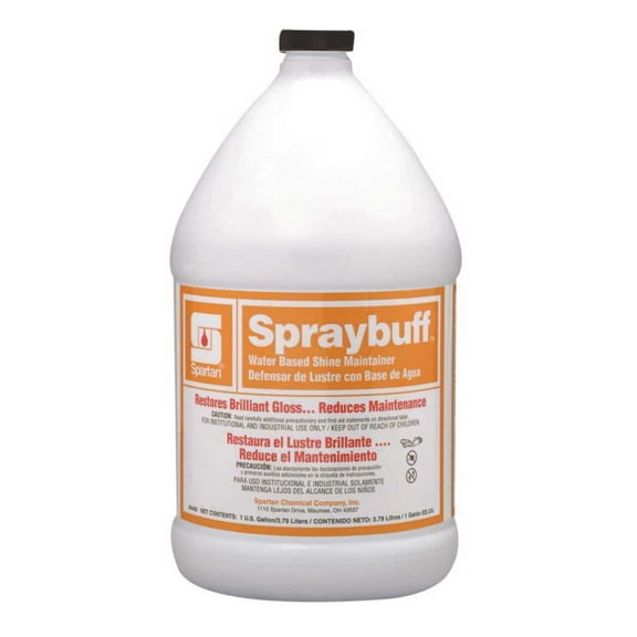 SPARTAN CHEMICAL COMPANY 444004 Spraybuff 1 Gallon Floor Protectant Blue