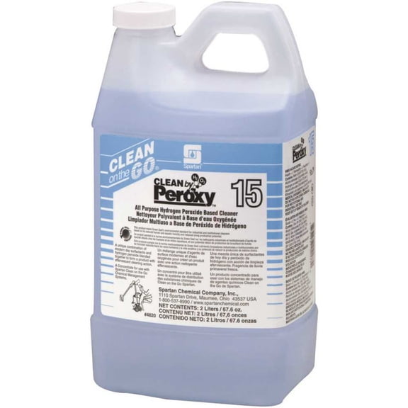 SPARTAN CHEMICAL COMPANY 482002 2 Liter Clean by Peroxy Spring Rain Scent Multi-Purpose Cleaner Light Blue