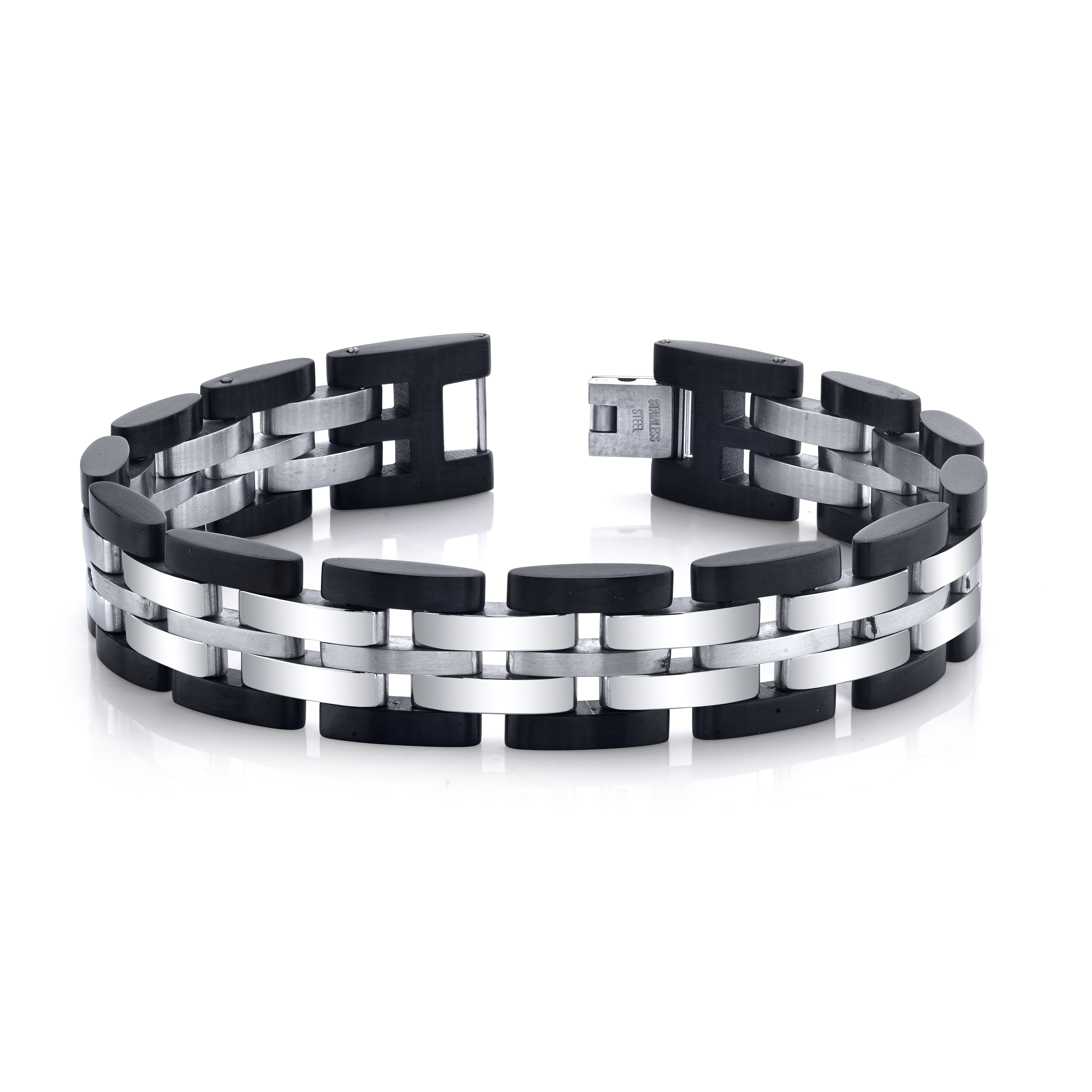 SPARTAN Two Tone Stainless Steel Men s Bracelet