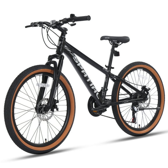 SPATIAL 24 inch Mountain Bicycle for Teenagers,21-Speed Gears MTB Mountain Bikes,Aluminum Frame Dual Disc Brakes