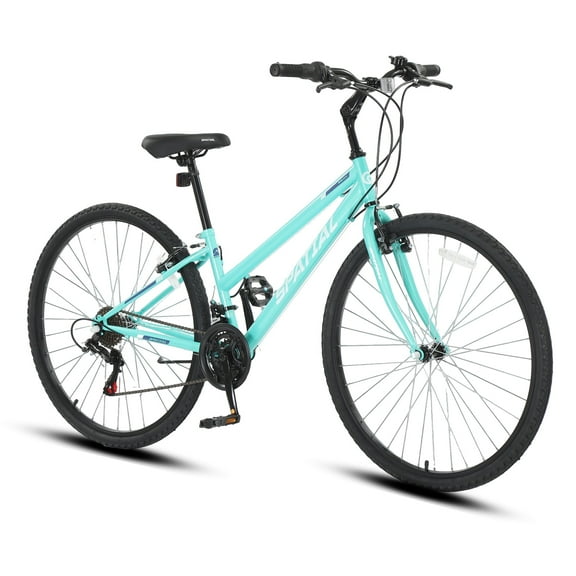 SPATIAL Hybrid Bikes,21 Speed 700C Wheel Road Bike,Hybrid Bicycle for Women Adult,City Commuters