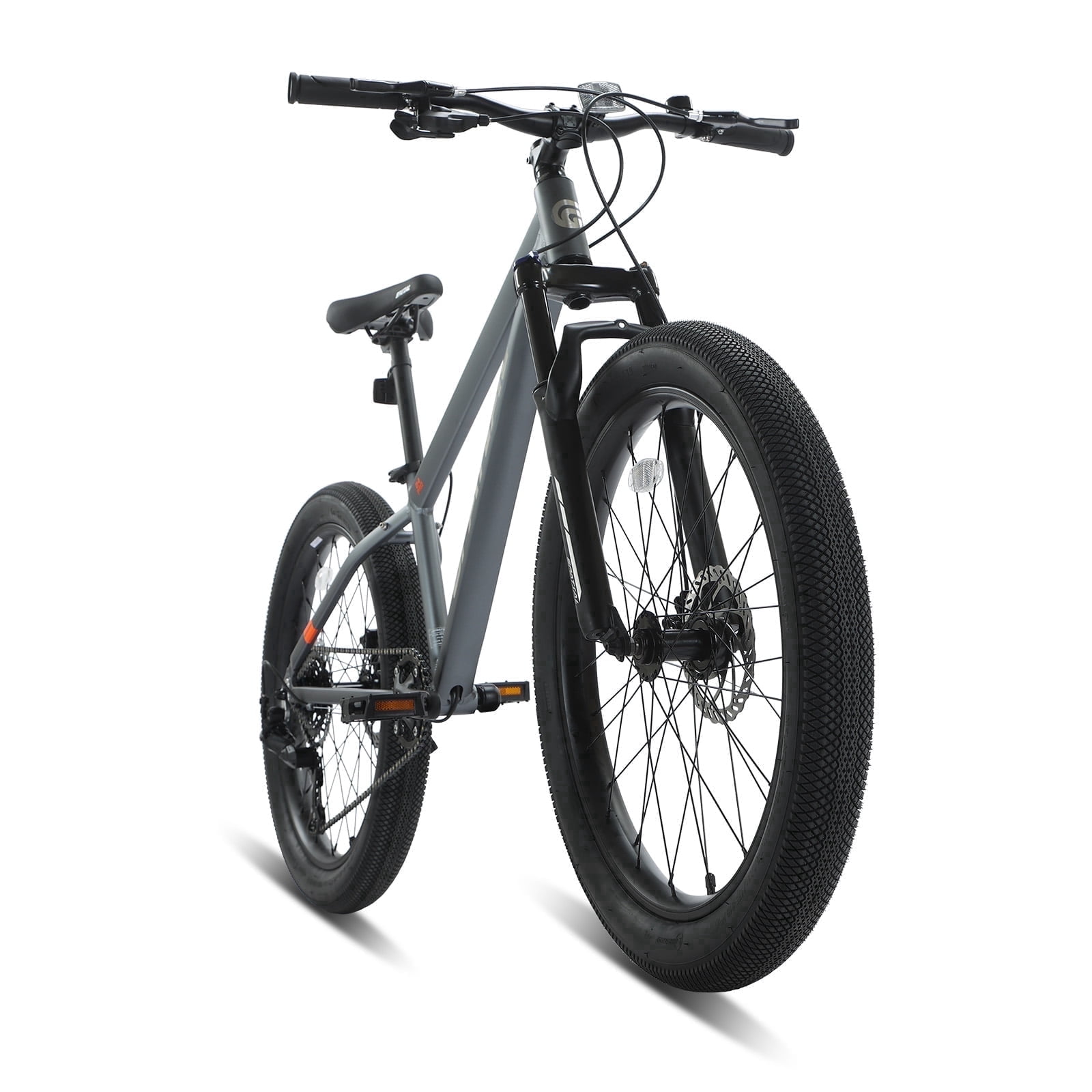 SPATIAL Pro Mountain Bike, 24 Inch Fat Bike for Man Women Teen, Outdoor Cycling Bicycle with 3.0-Inch Wide Tires, 8 Speed Drivetrain