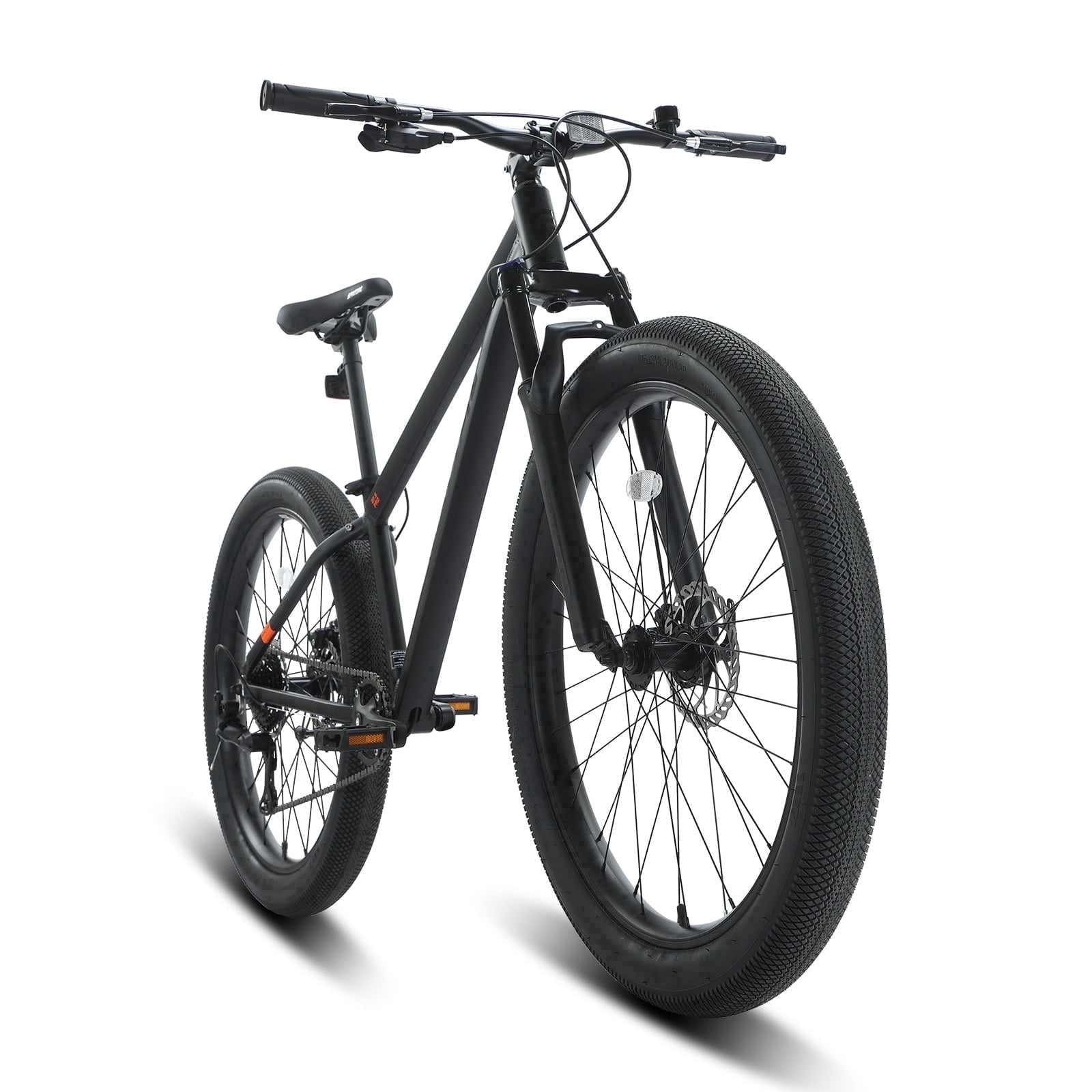 SPATIAL Pro Mountain Bike, 27.5 Inch Fat Bike for Man Women Teen, Outdoor Cycling Bicycle with 3.0-Inch Wide Tires, 9 Speed Drivetrain