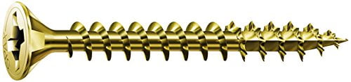 SPAX Wood Screws 4191020000000 - Zinc, Smooth Finish - 1 lb, Size 8 x 2, Multicolor