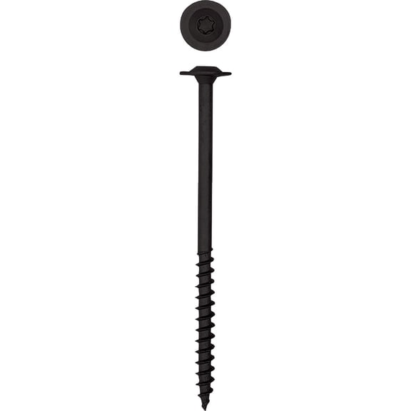 SPAX 4581820801275 5/16 x 5" T-Star Washer Head Black HCR High Corrosion Resistant PowerLag Contractor Pax 50 Pieces per Box