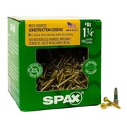 Spax Flat Head T-20+ Partial Thread Yellow Zinc Interior Wood Screw