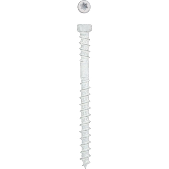 SPAX Trim Screw Double Threaded - Wood, Easy Installation - 100 Pieces, 2", White