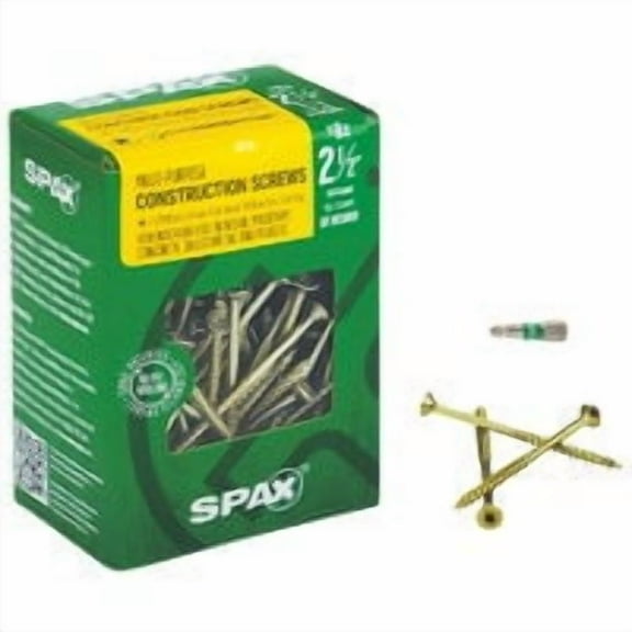 SPAX Multi-Material Construction Screw Flat Head - Easy Installation - 1 Piece, 8x2-1/2