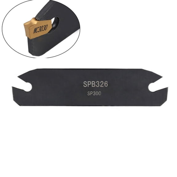 SPB326 Indexable Insert for CNC Grooving Tool High Toughness Carbide Blade for Steel Semi-Finishing Strong Shock Resistance