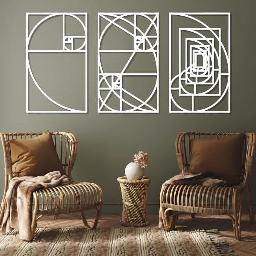 Picture Idea: Spboomlife 3 Pieces Wall Art Minimalist Metal Wall Art Line