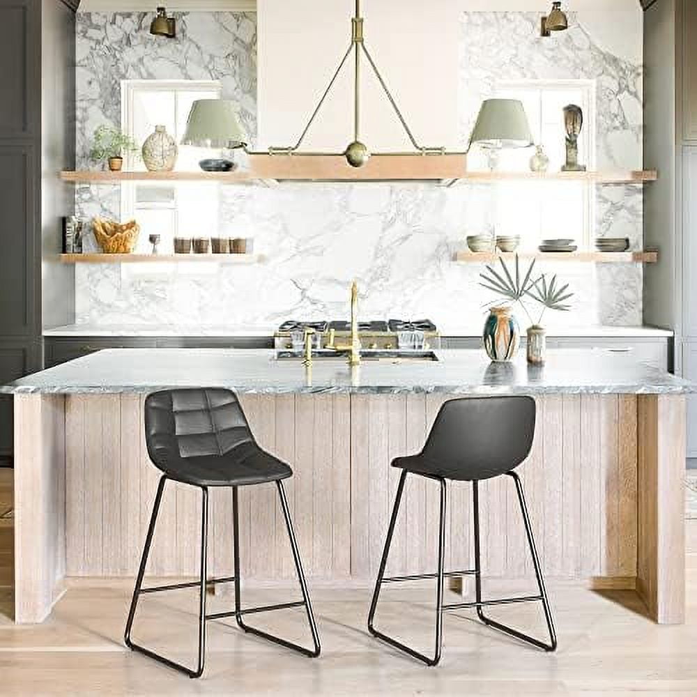 SPBOOMlife Bartools 30" Faux Leather Kitchen Island Stools Set of 4 PU