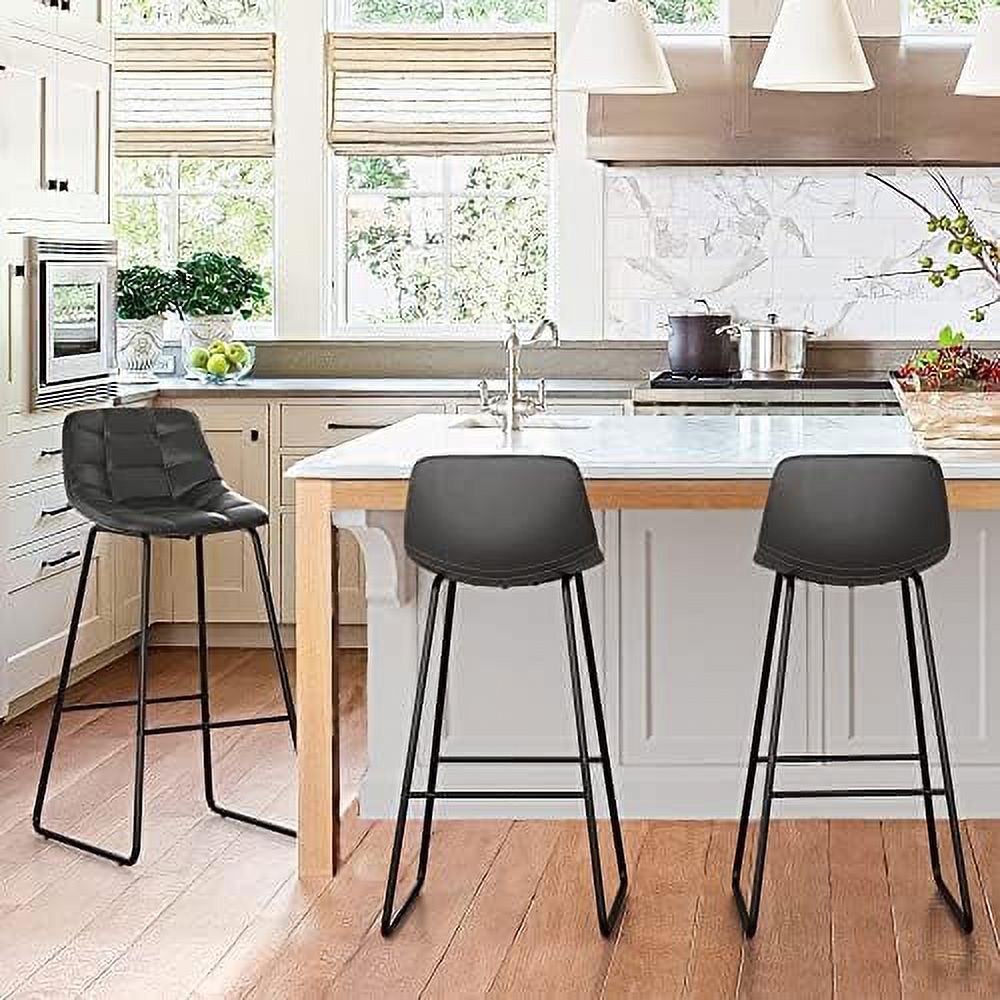 SPBOOMlife Bartools 30" Faux Leather Kitchen Island Stools Set of 4 PU
