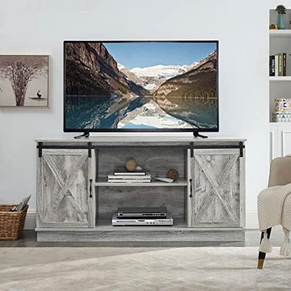 SPBOOMlife Corner TV Stand for 50" TV Modern Living Room with Space Low