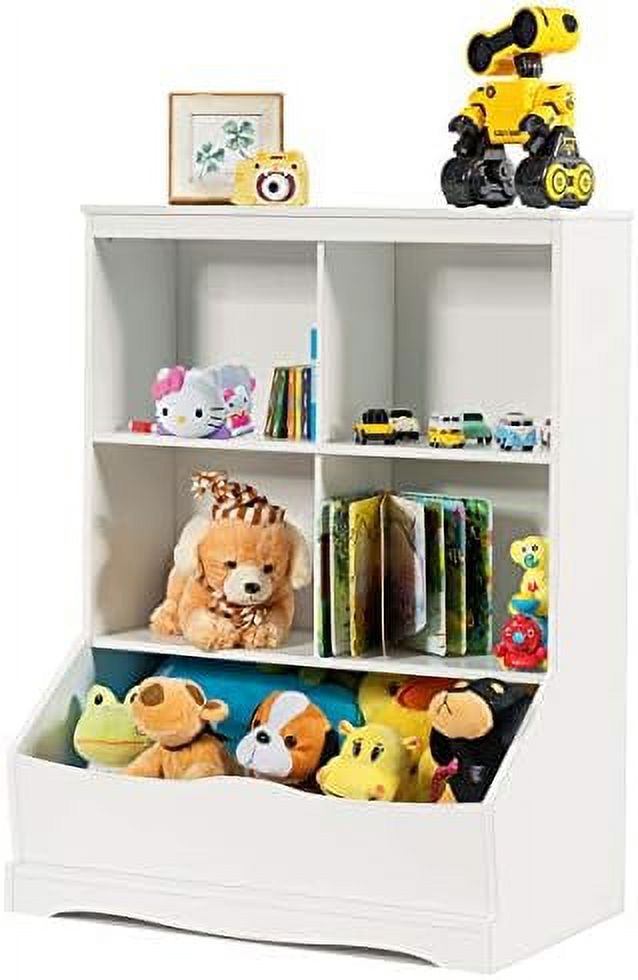 SPBOOMlife Cubby Toy Organizer Wood 3 4 Cube Units Bins Cubbies