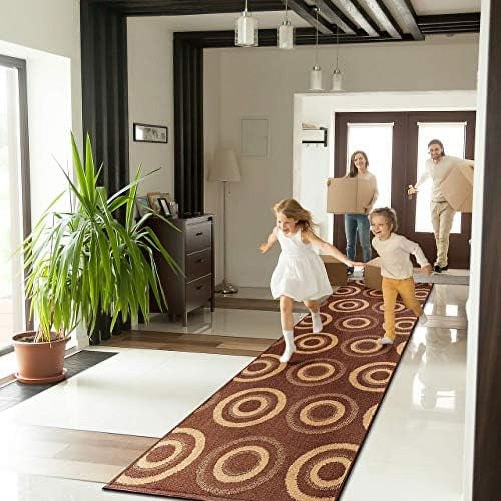 SPBOOMlife Custom Size Hallway Runner Rug Grey Color 31 inch Wide