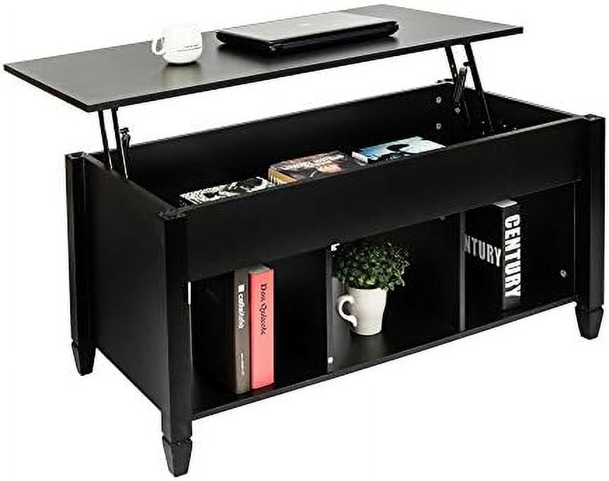 SPBOOMlife Lift Top Coffee Table Adjustable Modern Hidden Compartment