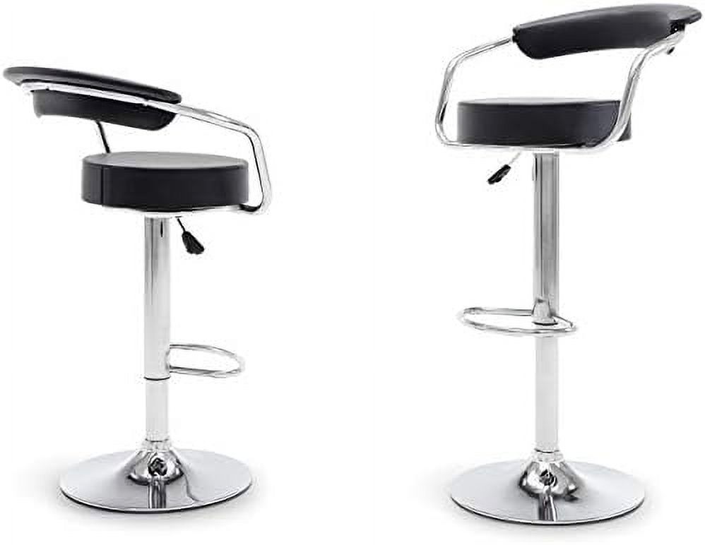 SPBOOMlife Modern Retro Faux Leather Barstools Counter Stool for