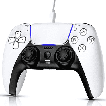 SPBPQY Game Controller for P5/Slim, High Precision Motion Sensing System, Dynamic Feedback,, White
