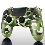 SPBPQY Wireless Controller Compatible with P4/Pro/Slim,Controller for p4, Green Camouflage
