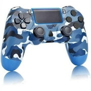 SPBPQY Wireless Controller Compatible with P4,Vibration Game Joystick Compatible with P4 - Camouflage blue