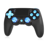 SPBPQY Wireless Game Controller Compatible with PS4, Led Light -Black