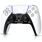 SPBPQY Wireless Game Controller Compatible with P5/Slim/Pro/PC, White