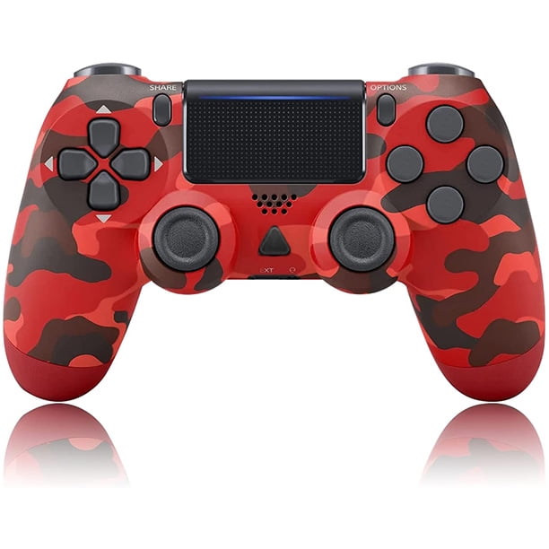 kirurg indhold revolution SPBPQY Wireless Game Controller Compatible with PS4,Analog Sticks/6-Axis  Motion Sensor With Charging Cable- Red Camo - Walmart.com