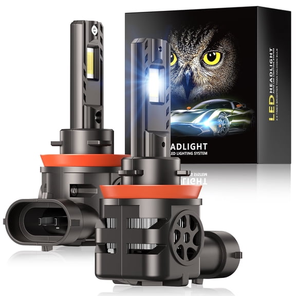 SPBTAR LED Headlight Bulbs, 2 Pcs LED Headlight S550 H11/H9/H8 130W Bulbs, 40000LM 6500K IP68 Waterproof LED Headlight for Cars