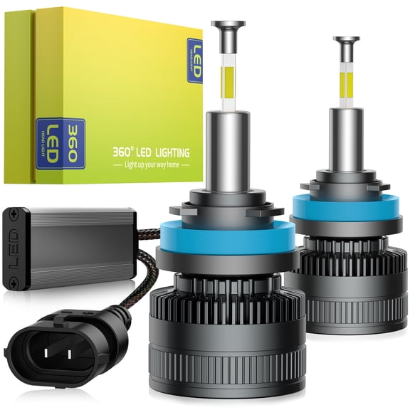 SPBTAR RD10 LED Headlight Bulbs, 2 Pcs LED Head Light 9005/HB3 H11/H8/H9 110W Bulbs, 360 Full IIlumination 6500K 22000LM IP68 LED Headlight Bulbs