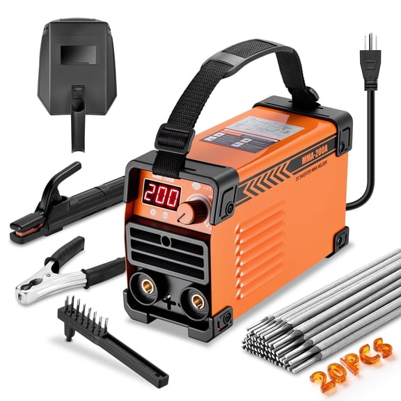 SPBTAR Stick Welder 200Amp 110V ARC Welding Machine, Mini Portable IGBT Inverter Welder Kit w/ 20 Rods, Hot Start, Anti-Stick, Arc Force, for 1/16-1/8" Rod