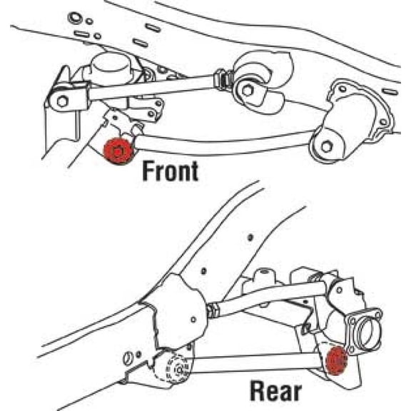 SPC Front / Rear Lower Control Arm xAxis Joint for 07-14 Jeep Wrangler - 15620