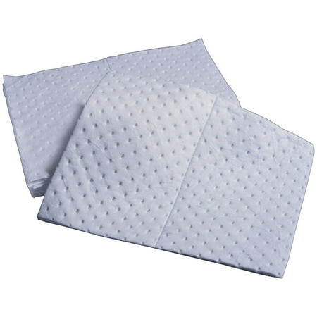 SPC Oil Sorbents Pad 15" x 19" 31 gal Single Ply 100/Carton 655-SPC100