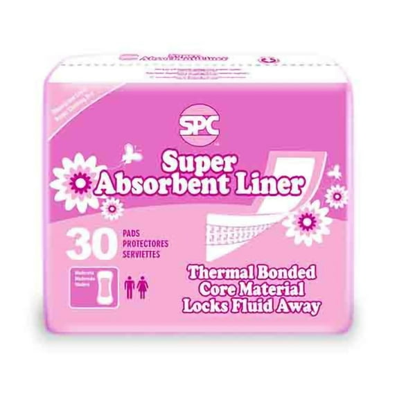 SPC Unisex Incontinence Liner 4 X 11 Inch SPC82190, 180 Ct