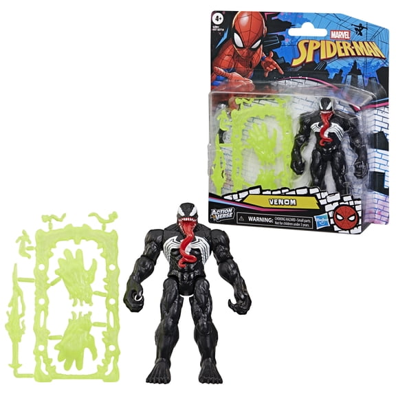 Marvel Spider-Man ActionVerse Venom, 4.5-Inch (11.4 CM) Collectible Action Figure, 4+
