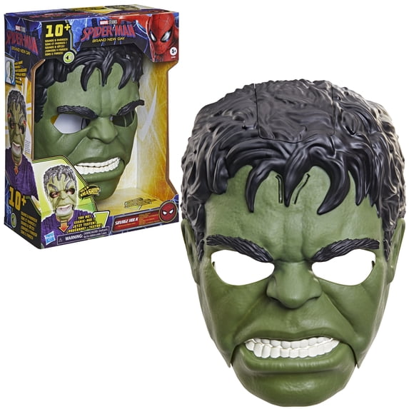 Marvel Studios Spider-Man Brand New Day Savage Hulk Talk’n Electronic Mask, Ages 5 and up