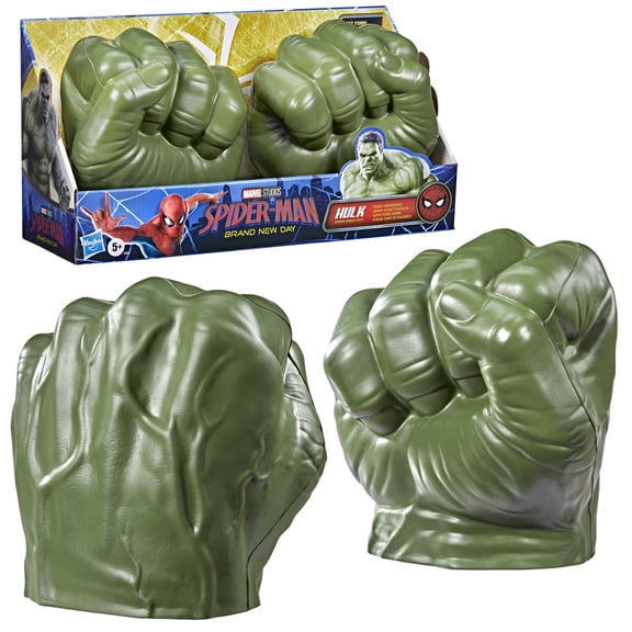 Marvel Spider-Man Brand New Day Hulk Gamma Smash Fists Role Play Toys, Ages 5 and Up